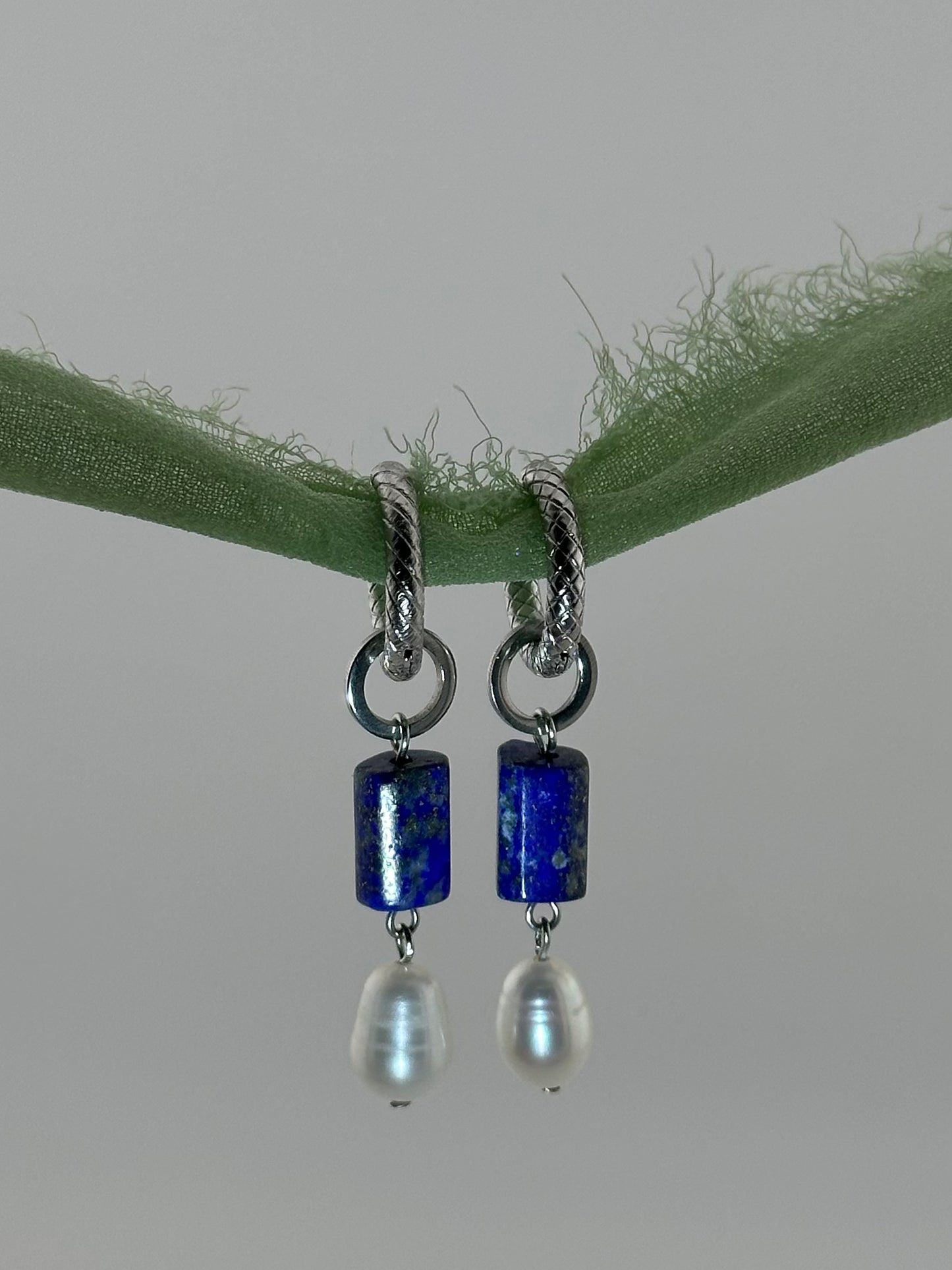 Lapis Lazuli and Pearl Pendant
