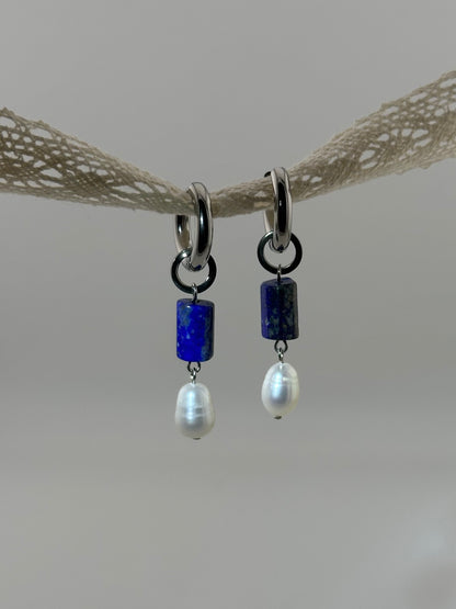 Lapis Lazuli and Pearl Pendant