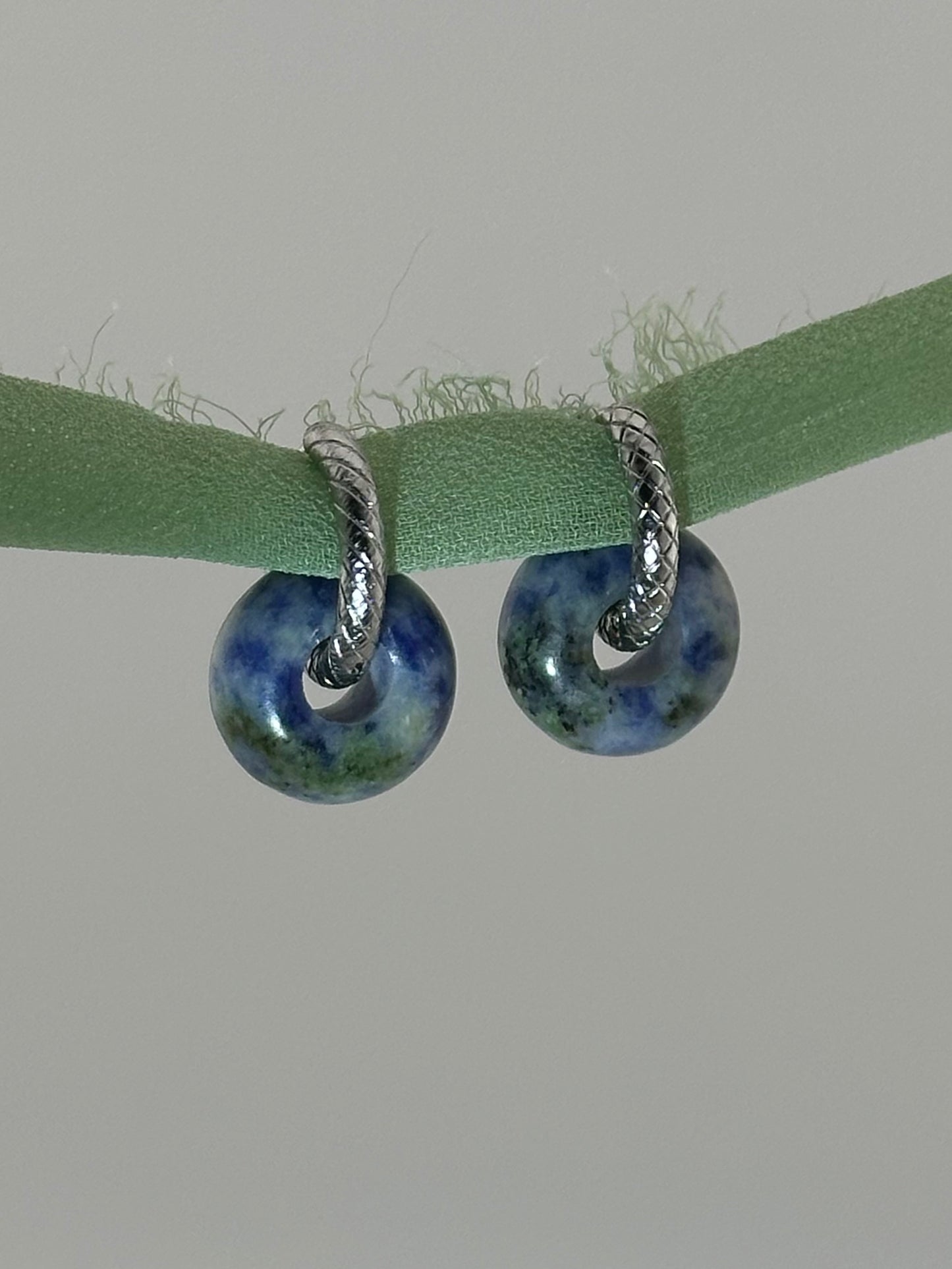 Sodalite Donut Earrings Pendant