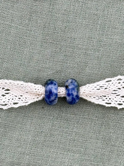 Sodalite Donut Earrings Pendant