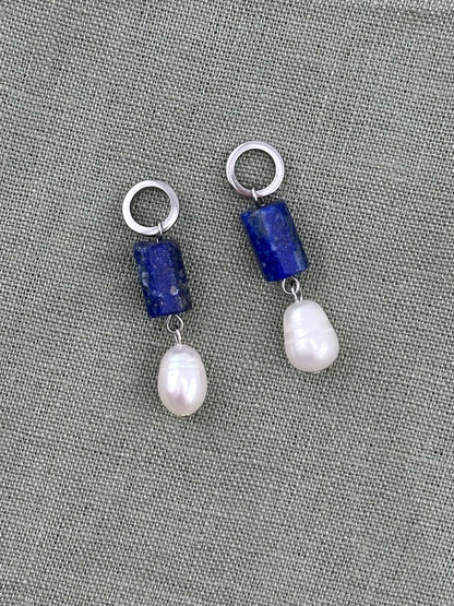 Lapis Lazuli and Pearl Pendant