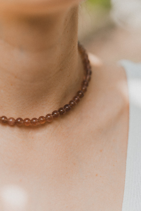 Strawberry Quartz Choker