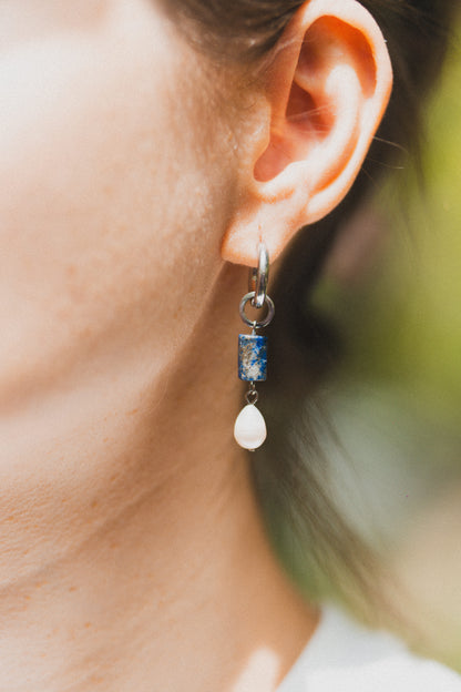 Lapis Lazuli and Pearl Pendant